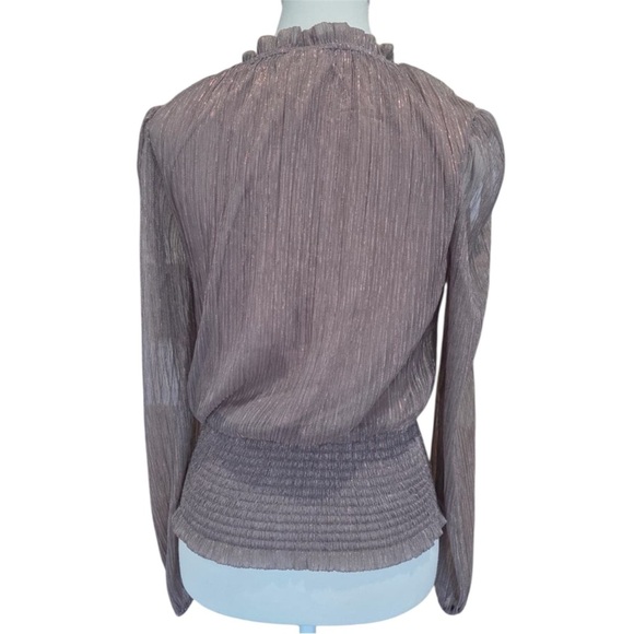 Joie Shimmer Long Sleeve Blouse Size XS - Picture 3 of 8